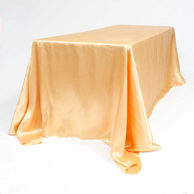 Gold Satin Trestle Tablecloth