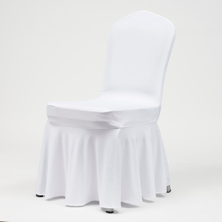 Princess White Lycra Chair Covers (190gsm)