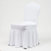 Princess White Lycra Chair Covers (190gsm)