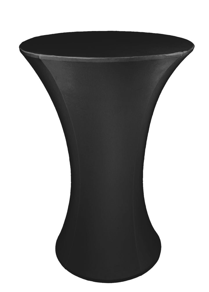 Cocktail Dry Bar Table Cover - Round Base - Black (70cm)
