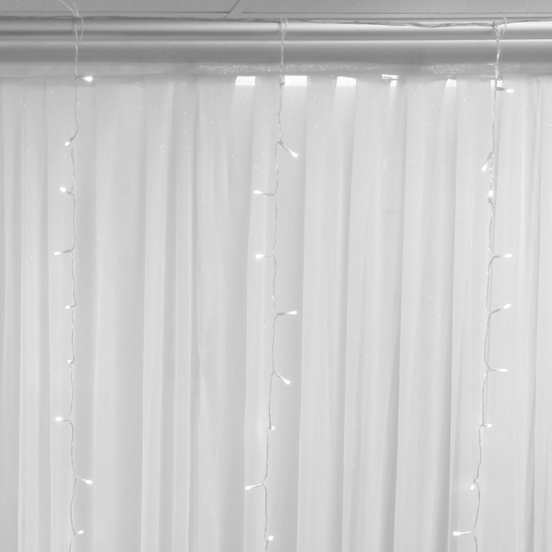 LED Curtain 3x3 meters - Cool White - 8 Function CLose up