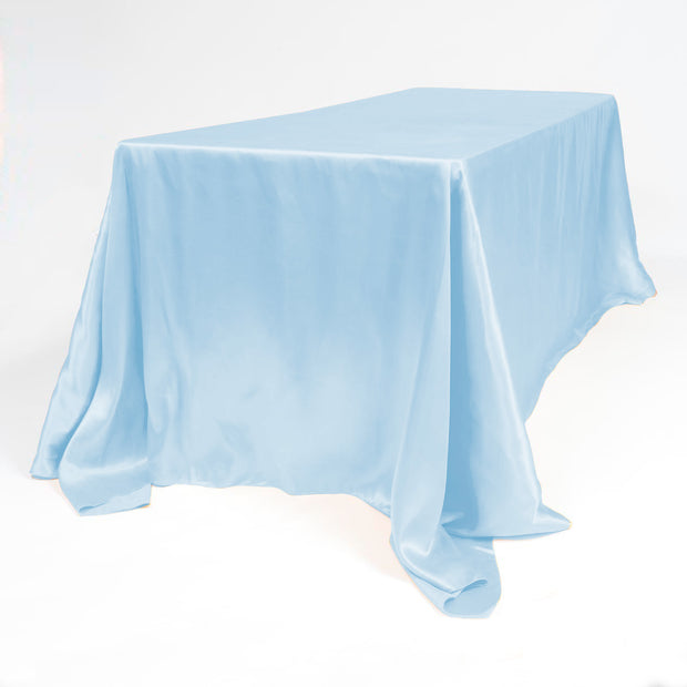 Light Blue Rectangle SATIN Tablecloth (220x330cm)