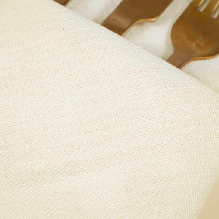 Premium Linen Blend Napkins - Champagne  (50x50cm)