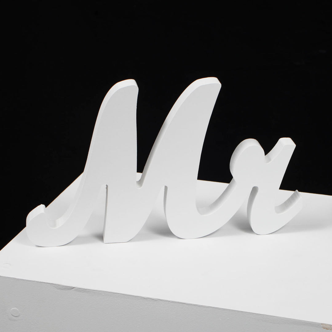 Large Mr & Mrs Wooden Letter Set