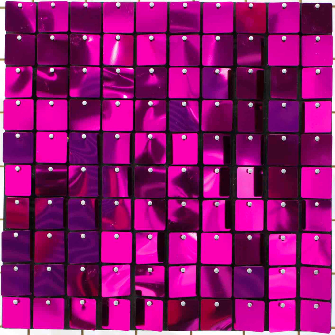 Sequin Shimmer Wall Backdrop Panels - Hot Pink