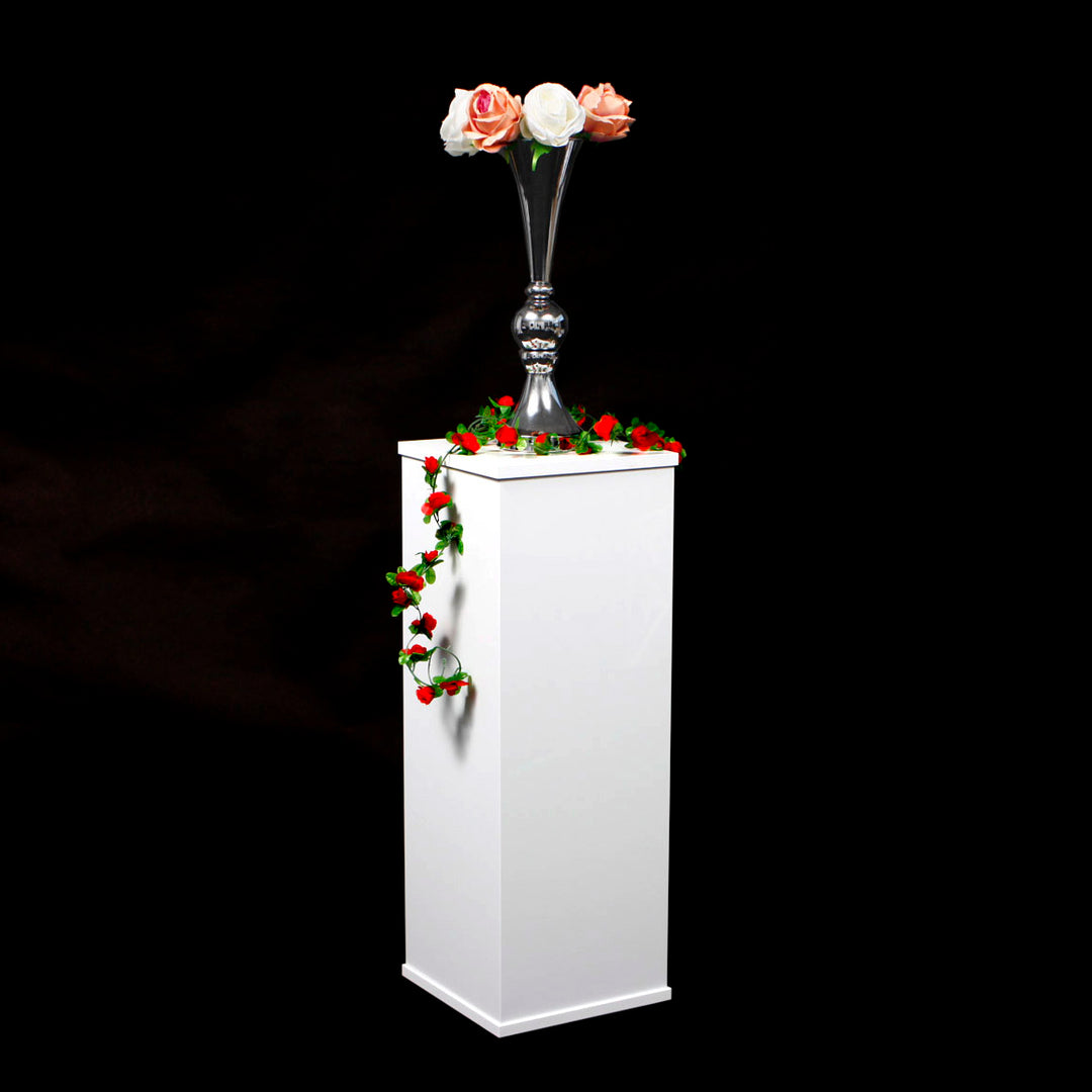 Premium White Plinth Centrepiece 80cmx28cmx28cm With Arrangment