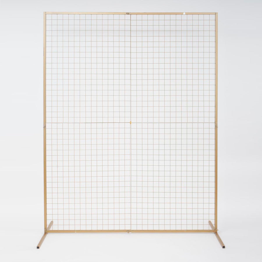 Wedding Flower Wall Mesh Frame - Square Edge - GOLD (2mx1.5m)