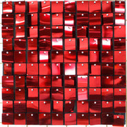 Sequin Shimmer Wall Backdrop Panels - Red