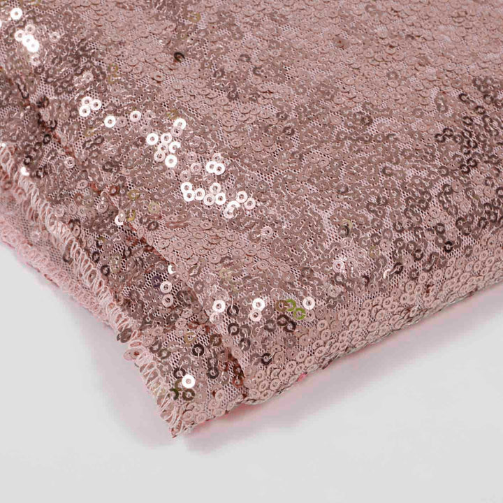 CLEARANCE Rose Gold Sequin Tablecloth 125x240cm