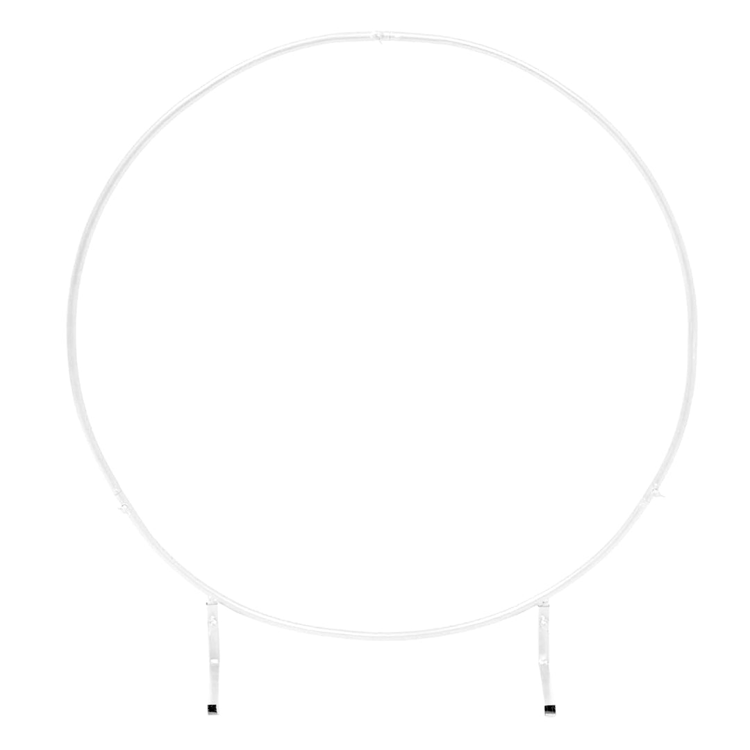 Round Wedding Arch / Flower Frame - White (2m)