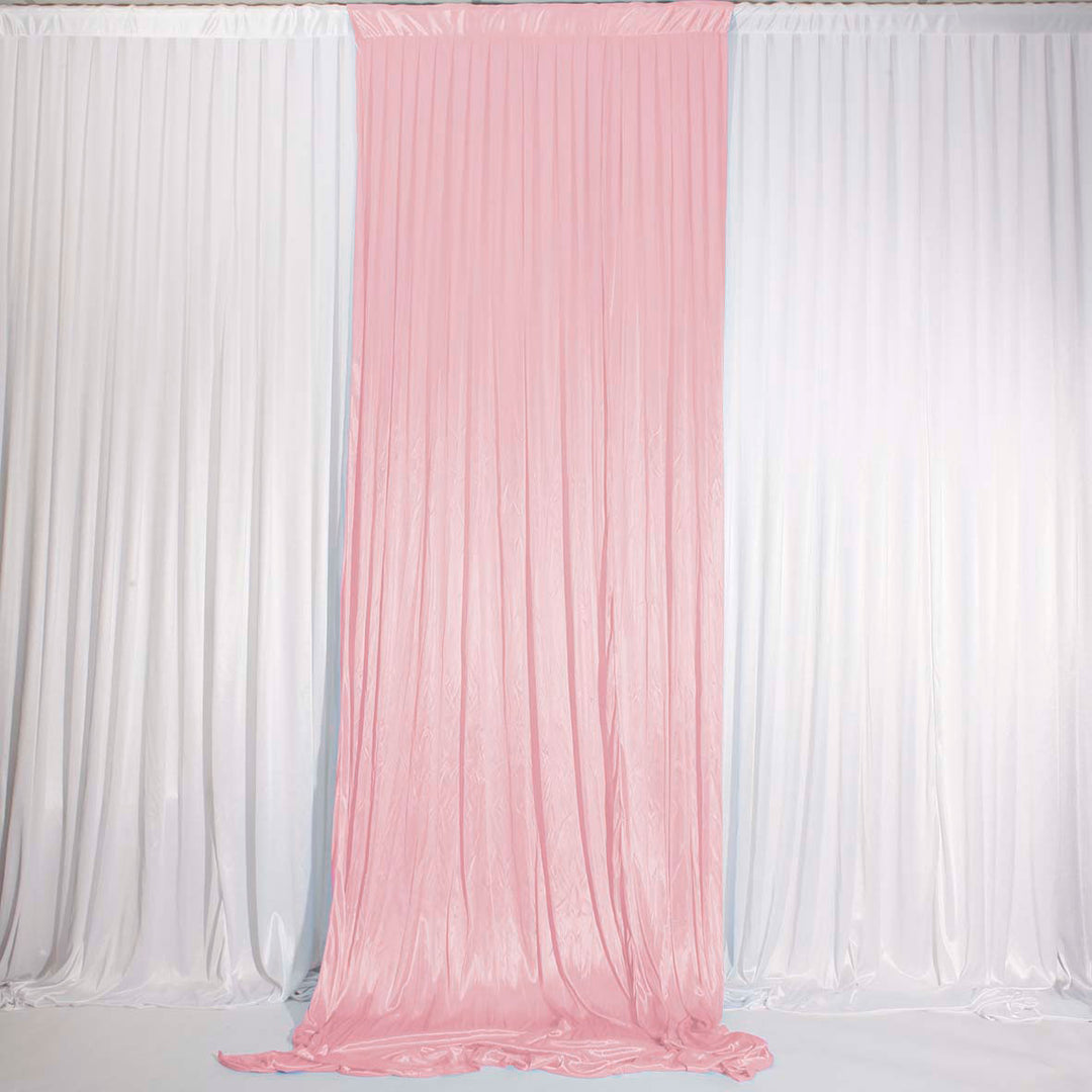 Blush Ice Silk Satin Backdrop Convertible Panels 1mx3m Single open