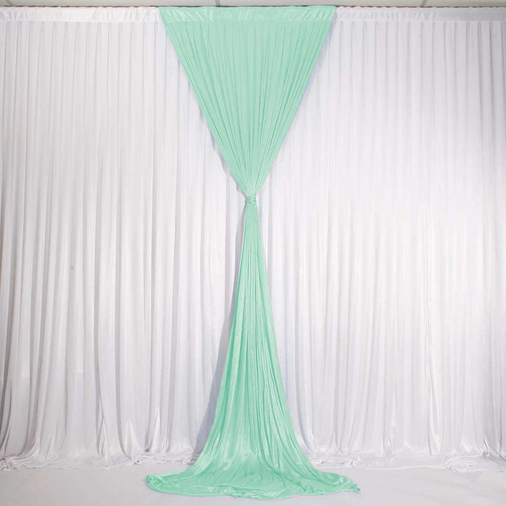 Mint Ice Silk Satin Backdrop Convertible Panels 1mx3m No swag