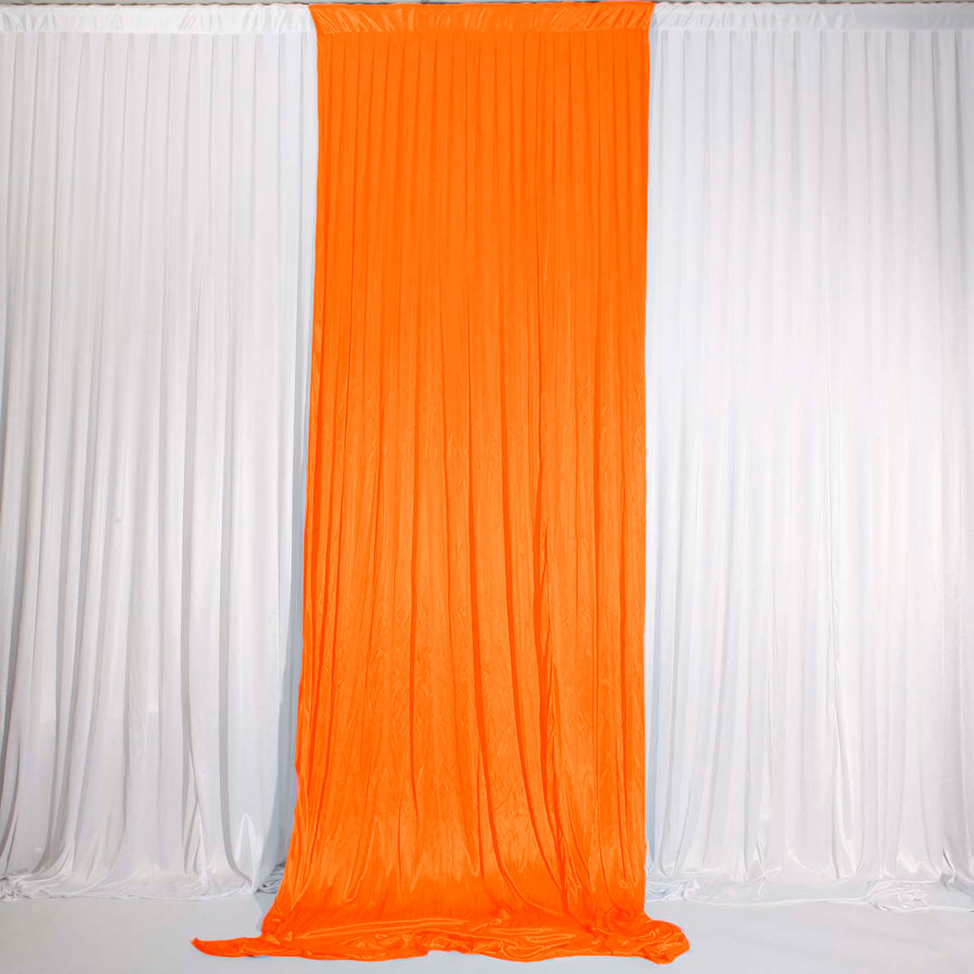 Orange Ice Silk Satin Backdrop Convertible Panels 1mx3m OPen