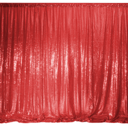 Red Sequin Backdrop Curtain 3m x 1.25m