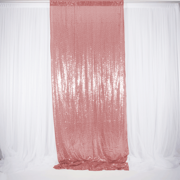 Rose Gold Sequin Backdrop Curtain 3m x 1.25m