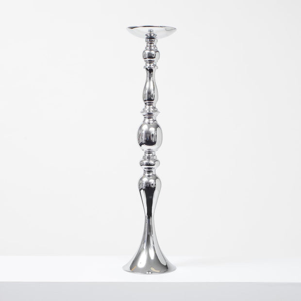 Silver Candlestick Pedestal Candelabra and Centrepiece Vase - (58cm Tall)