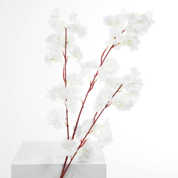 Thick Cherry Blossom Branch - White (1.1m) close