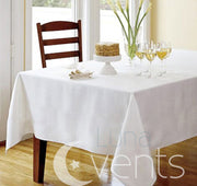 Ivory Rectangle Tablecloth (153x320cm) close up 