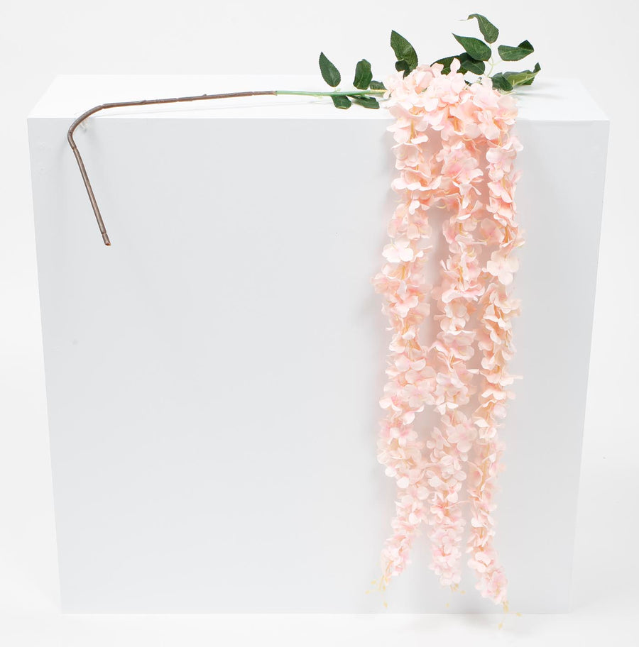 Large Premium Hanging Wisteria Garland - Blush (1.6m)