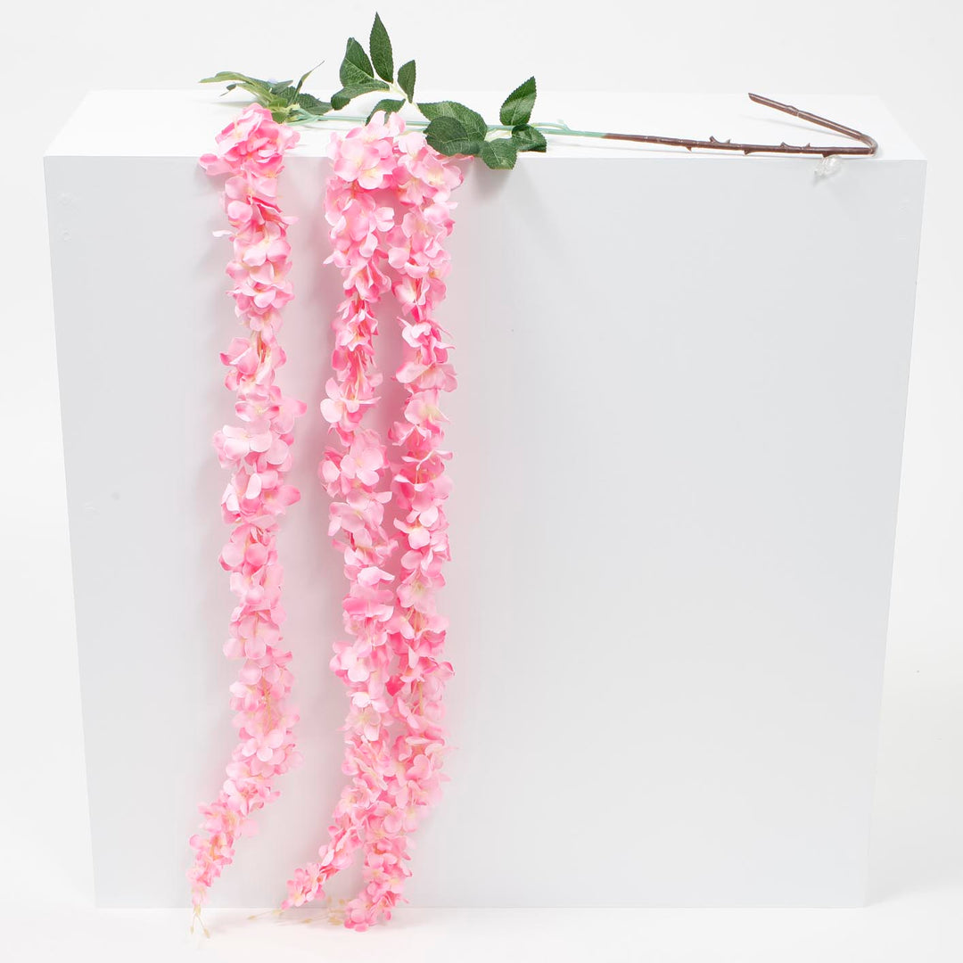 Large Premium Hanging Wisteria Garland - Pink (1.6m)