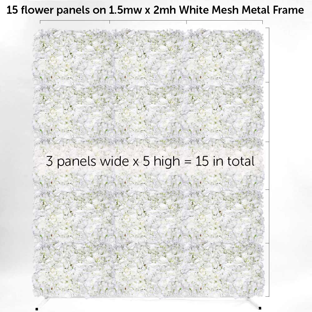 Flower Wall Mesh Stand Frame - Square Edge - GOLD (2mx1.5m)