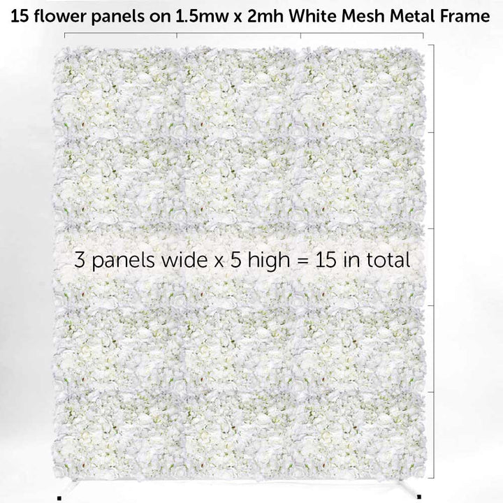 Flower Wall Mesh Stand Frame - Square Edge - GOLD (2mx1.5m)