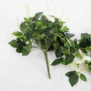 Artificial White Rose Bouquet 3cm Flower Handle