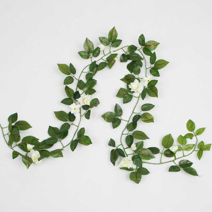 Artificial White Rose Vine