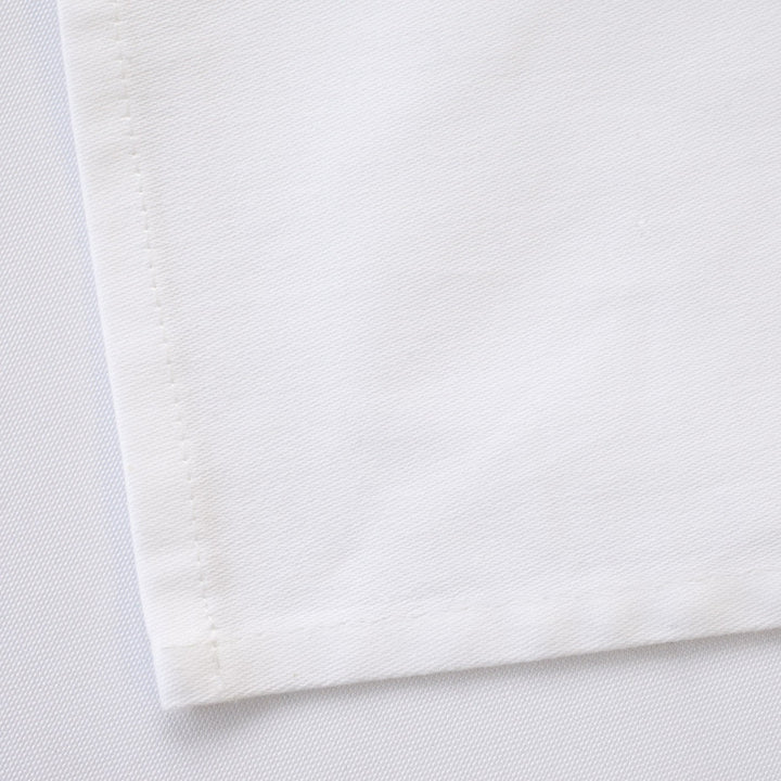 Cotton Napkins - White (50x50cm) Hemmed Edge