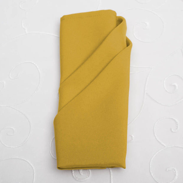 Cloth Napkins - Bright Gold (50x50cm)