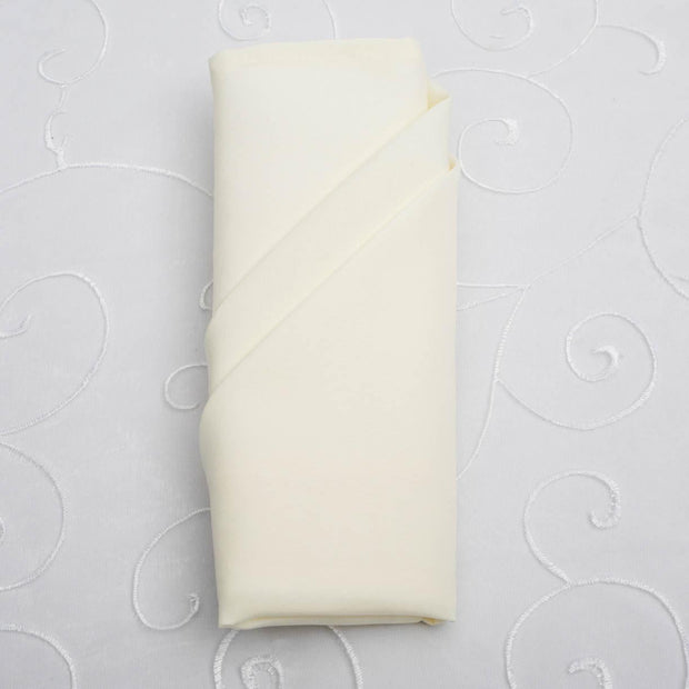 Cloth Napkins - Ivory (50x50cm)Cloth Napkins - Ivory (50x50cm) with lovely fold