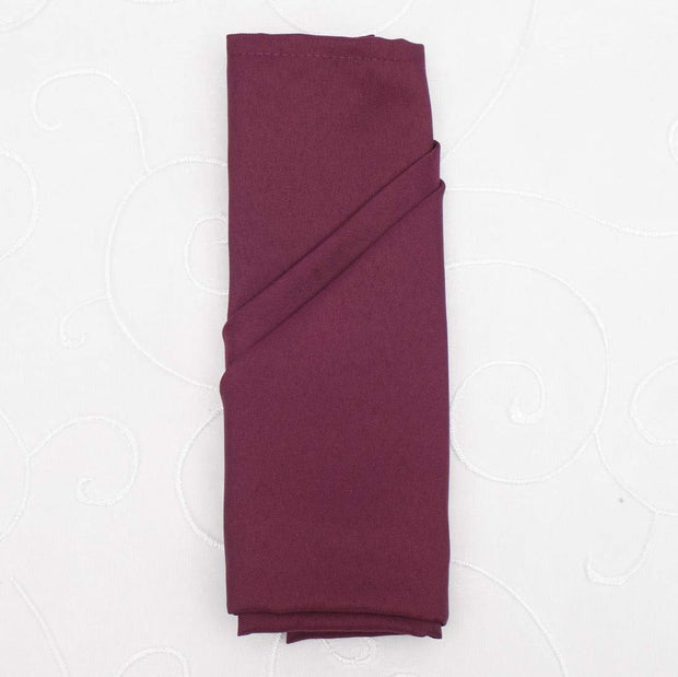Cloth Napkins - Plum (50x50cm) with lovely fold style