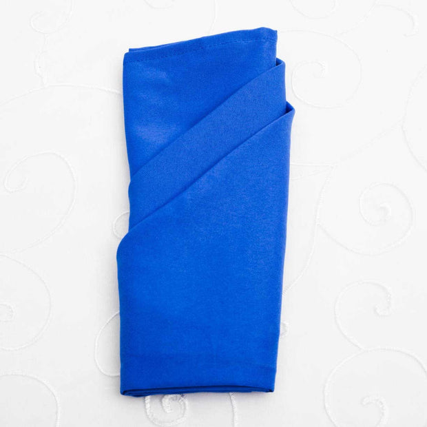 Cloth Napkins - Royal Blue (50x50cm) with a lovely fold style
