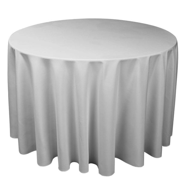 Silver Grey Round Tablecloth (300cm)