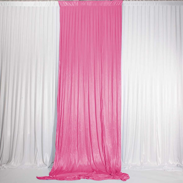 Hot Pink Ice Silk Satin Backdrop Convertible Panels 1mx3m