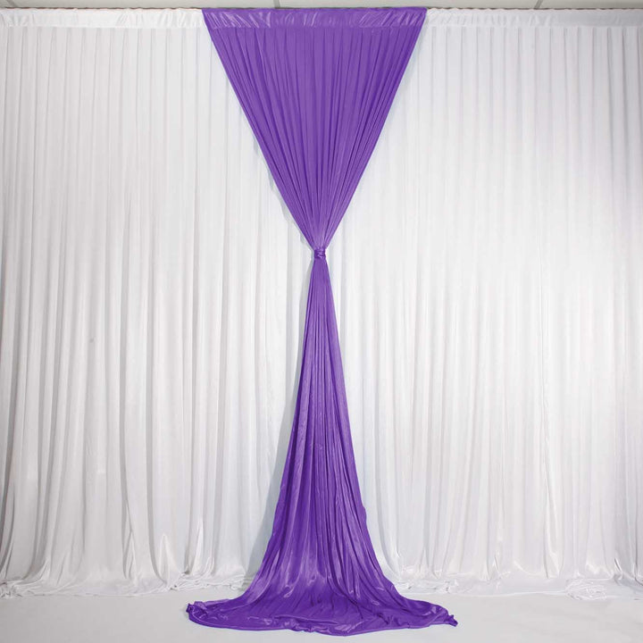 Purple Ice Silk Satin Backdrop Convertible Panels 1mx3m